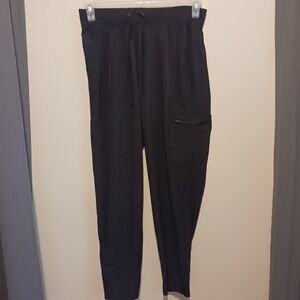 Champions lightweight Black Jogger parachute lounge cargo Pants Elastic Waist L